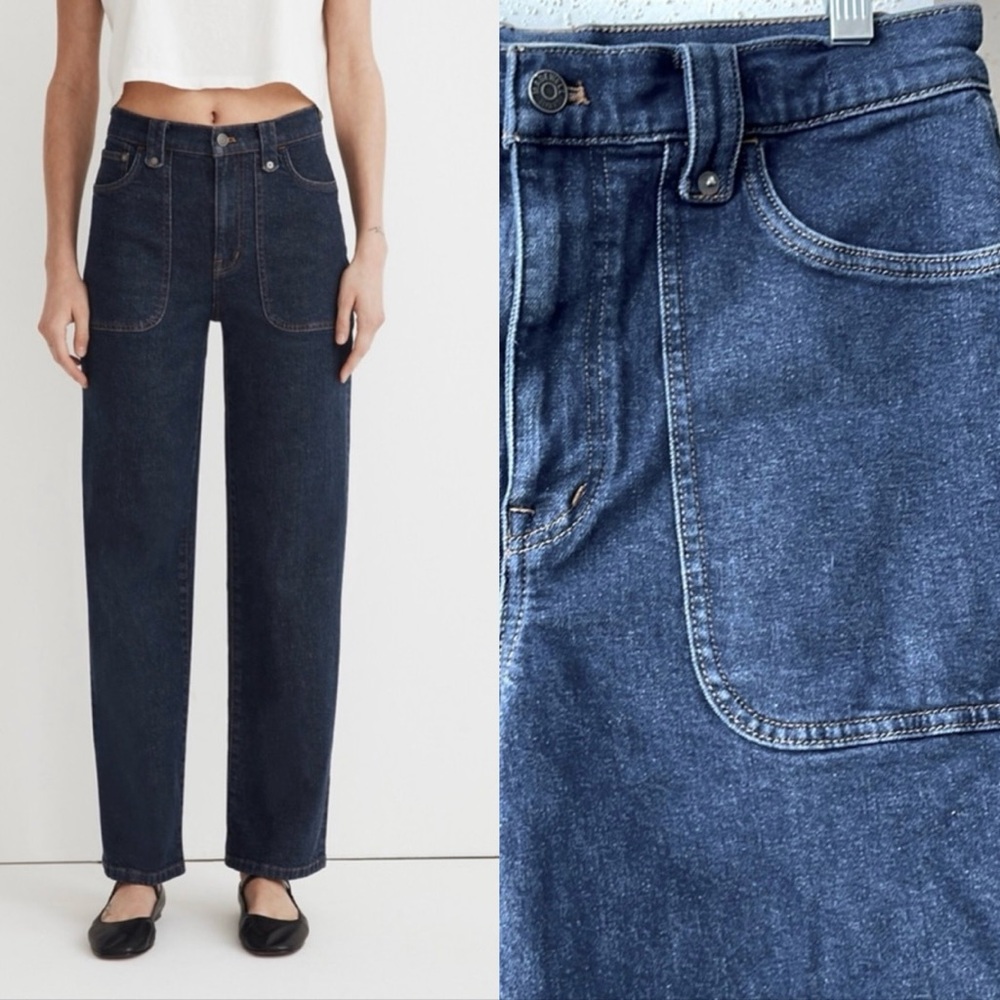 The Perfect Vintage Wide-Leg Jean in Parkley Wash sz 29 Madewell